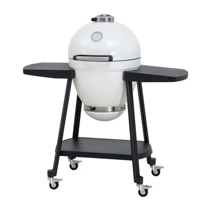 Charcoal Grill 20-Inch Kamado Grill Outdoor Egg Grill with Pizza Stone, Ultimate BBQ Grill and Smoke