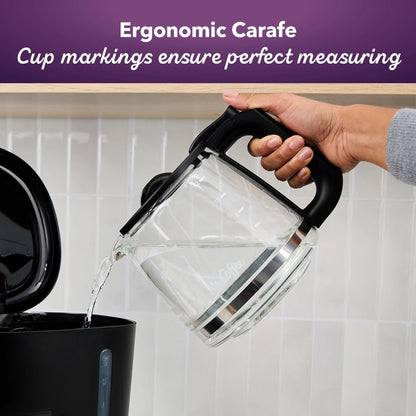 Brew Your Perfect Cup Every Time with Our Programmable 12-Cup Coffee Maker in Sleek Black! ☕️✨