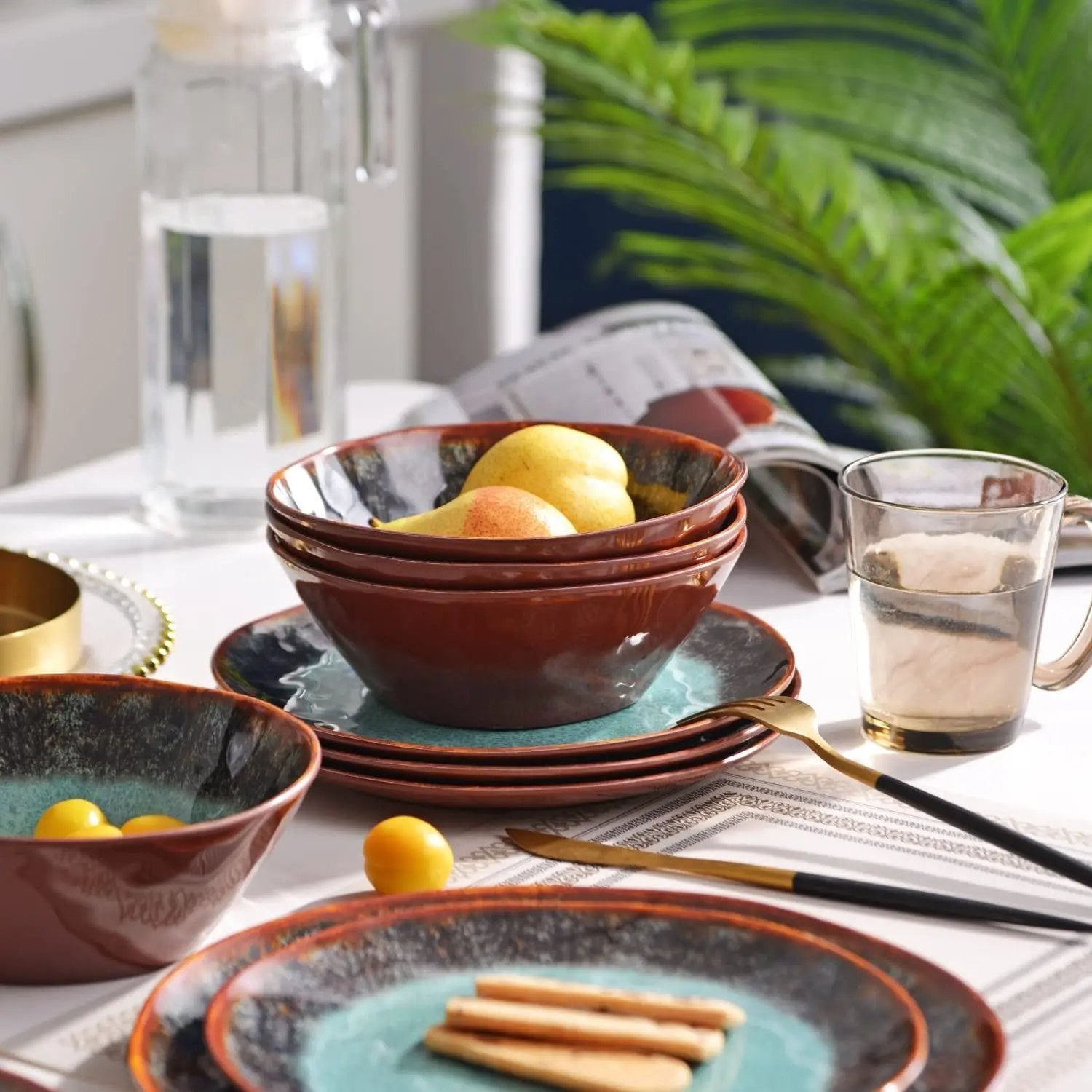 Upgrade your outdoor dining with our 12-Piece Unbreakable Melamine Dinnerware Set for 4! Perfect for camping, lightweight and BPA-free, plus dishwasher safe! 🌟💙🍽️ #CampingEssentials #OutdoorDining