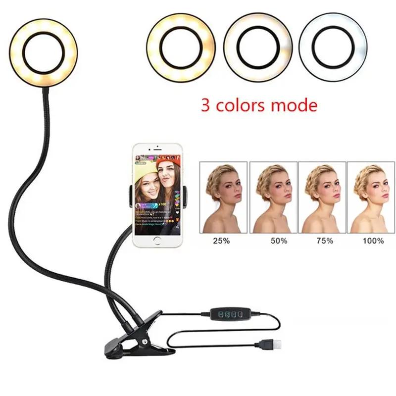 Glow Up Your Selfies! 🌟 Adjustable LED Ring Light for Flawless Makeup & Live Streams - Perfect 8Cm Stand! 💄✨