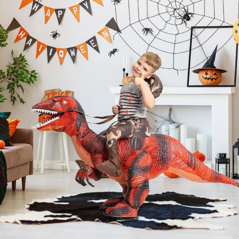 Get Ready to ROAR! 🦖 48" Inflatable Dinosaur Costume for Kids - Perfect for Halloween Fun & Epic Cosplay! 🎉