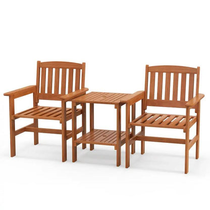 Chic 3-Piece Bistro Set for Your Patio – Perfect for Sunny Days with Umbrella Hole!