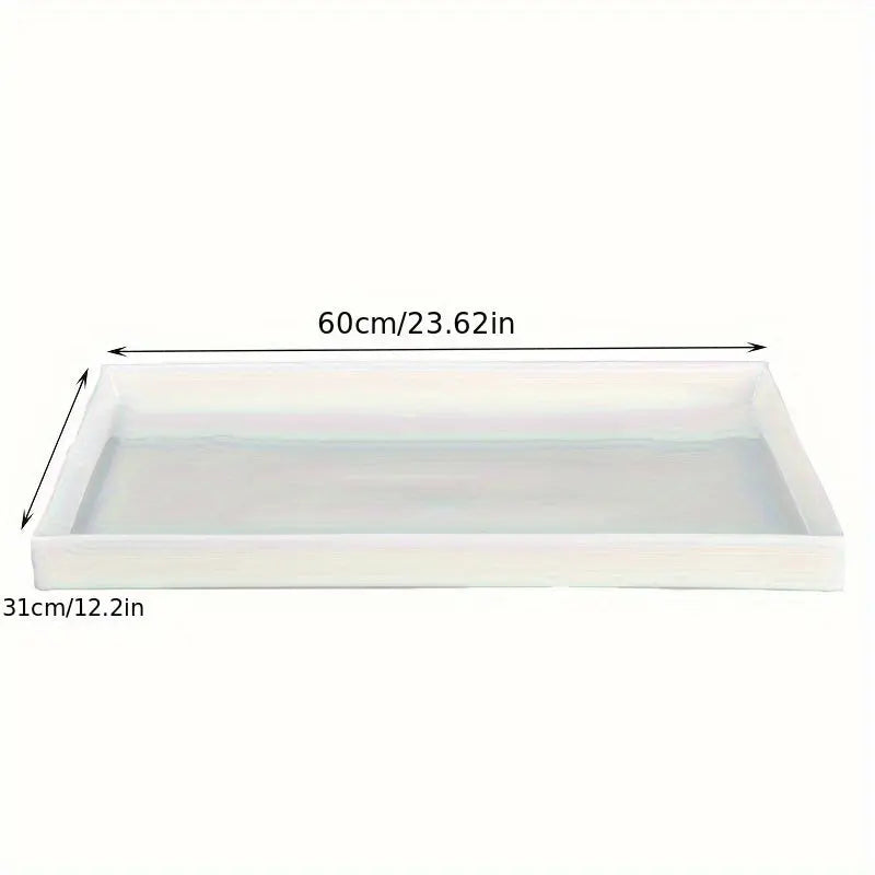 Reusable Large Rectangle Silicone Mold for Epoxy Resin River Table and Resin Art – Ideal for Specialty Plates, Trays, Woodworking, and Coffee Tables Our3Designs