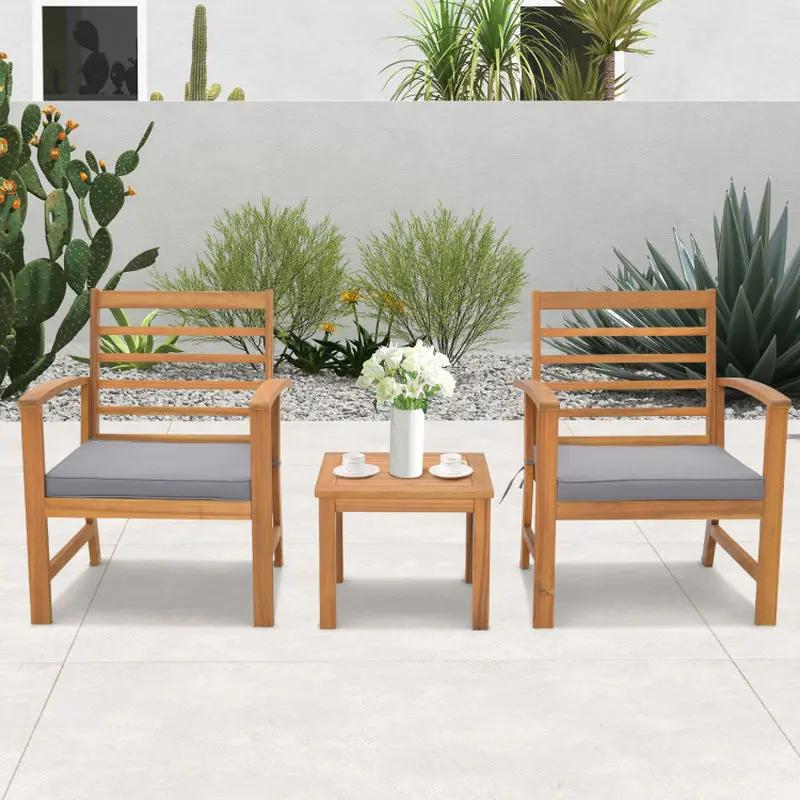3-Piece Outdoor Lounge Set with Cushions So Soft, You’ll Forget You’re Not on a Cloud!