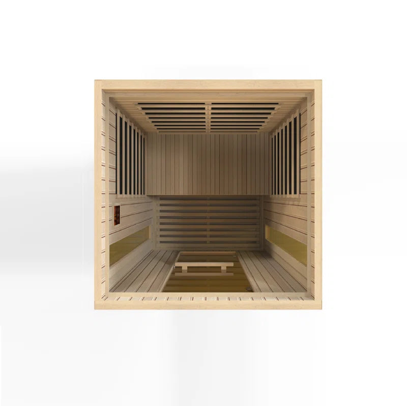 Maxxus 2 - Person Bluetooth Compatible FAR Infrared Sauna in Hemlock
