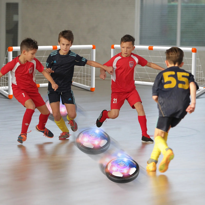 Hover Soccer Ball Toys Sets for Kids Boys with 2 Goals & 2 Ball, Indoor Outdoor Soccer Ball Toys for Kids Boys 3-8, Ball Toys Gifts for 3-8 Year Old Boys
