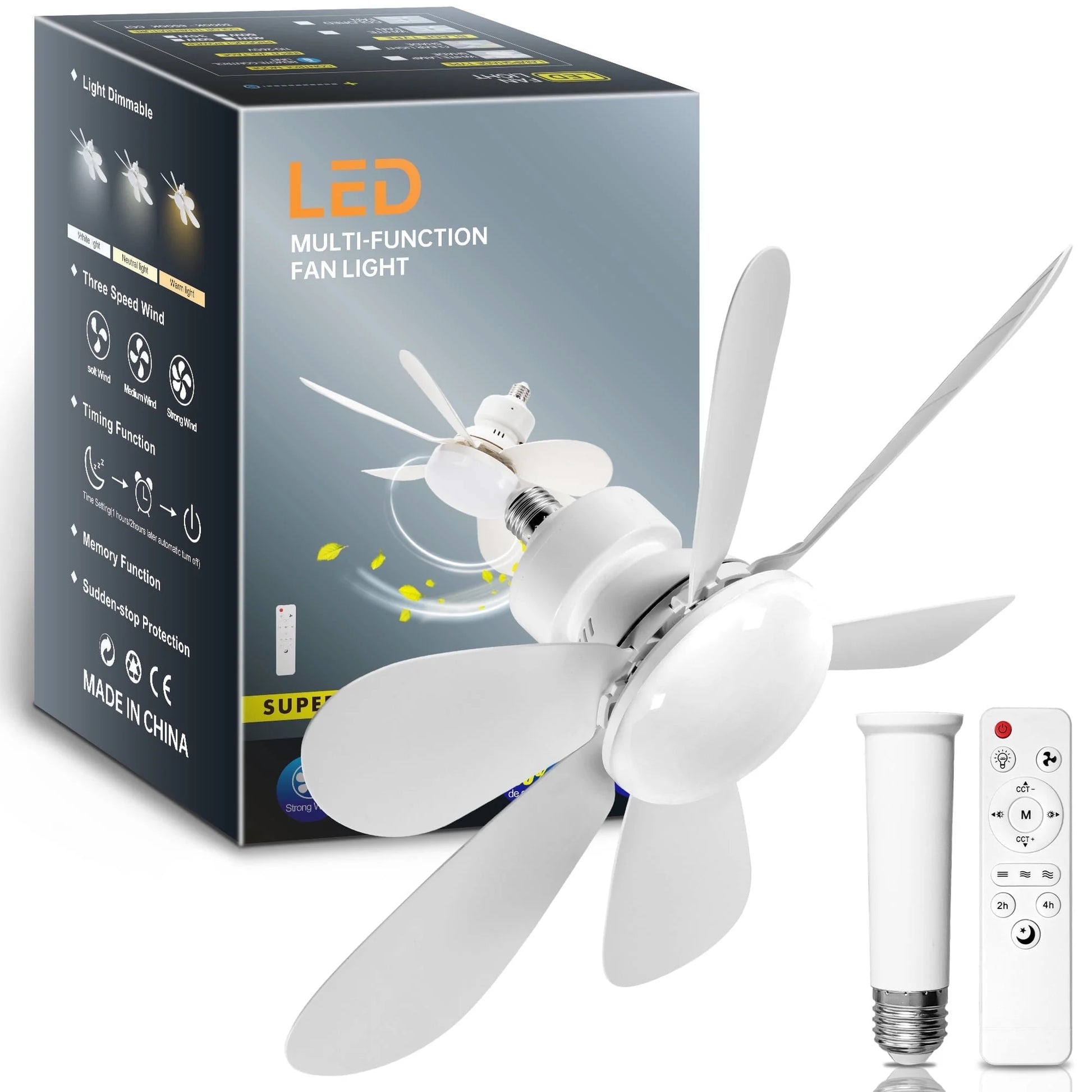 Upgrade your space with our 42" Noiseless Ceiling Fan with Lights & Remote! Perfect for any room, indoors or outdoors! 🌟💨 #HomeDecor #CeilingFan