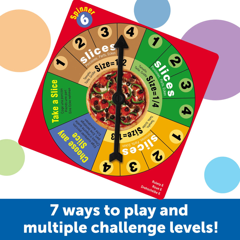 Fraction Pizza Game: Engaging Math Activity with 13 Fractional Pizzas - 67 Pieces for Ages 6 and Up