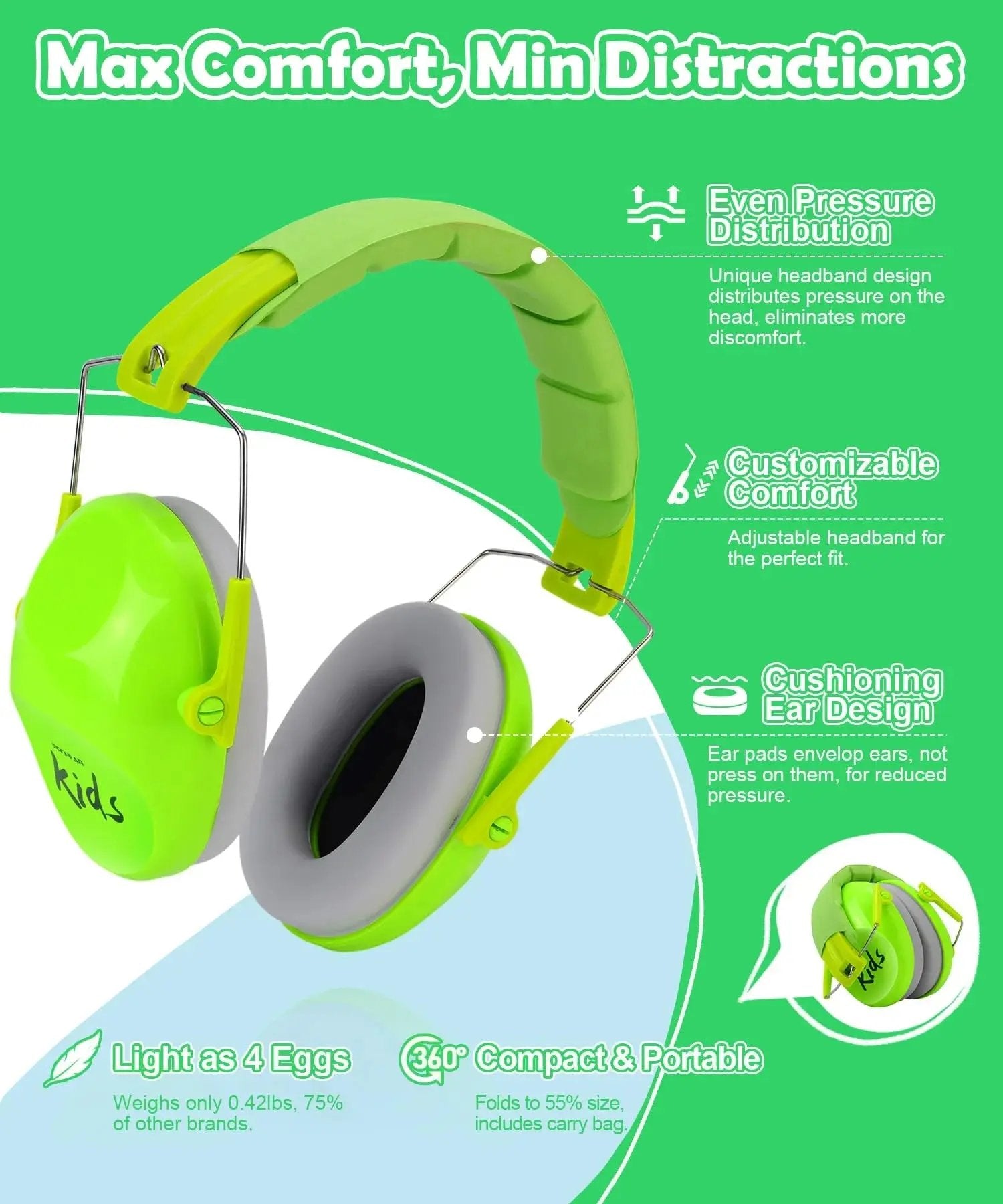 Keep the noise out and the fun in! 🎧💚 Check out our 032 2.0 Noise Cancelling Headphones for Kids - perfect for concerts, fireworks, and more! #SensoryProtection #KidsHeadphones