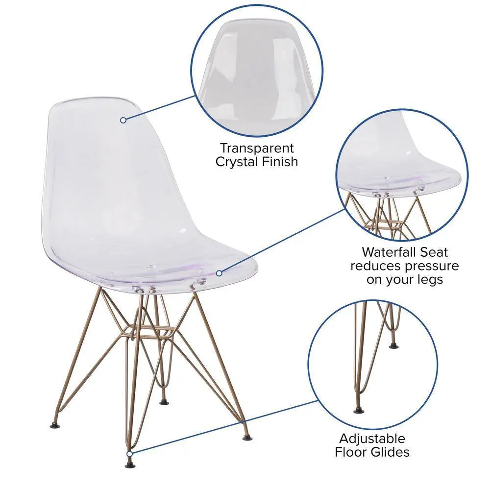 Clear Accent Chair