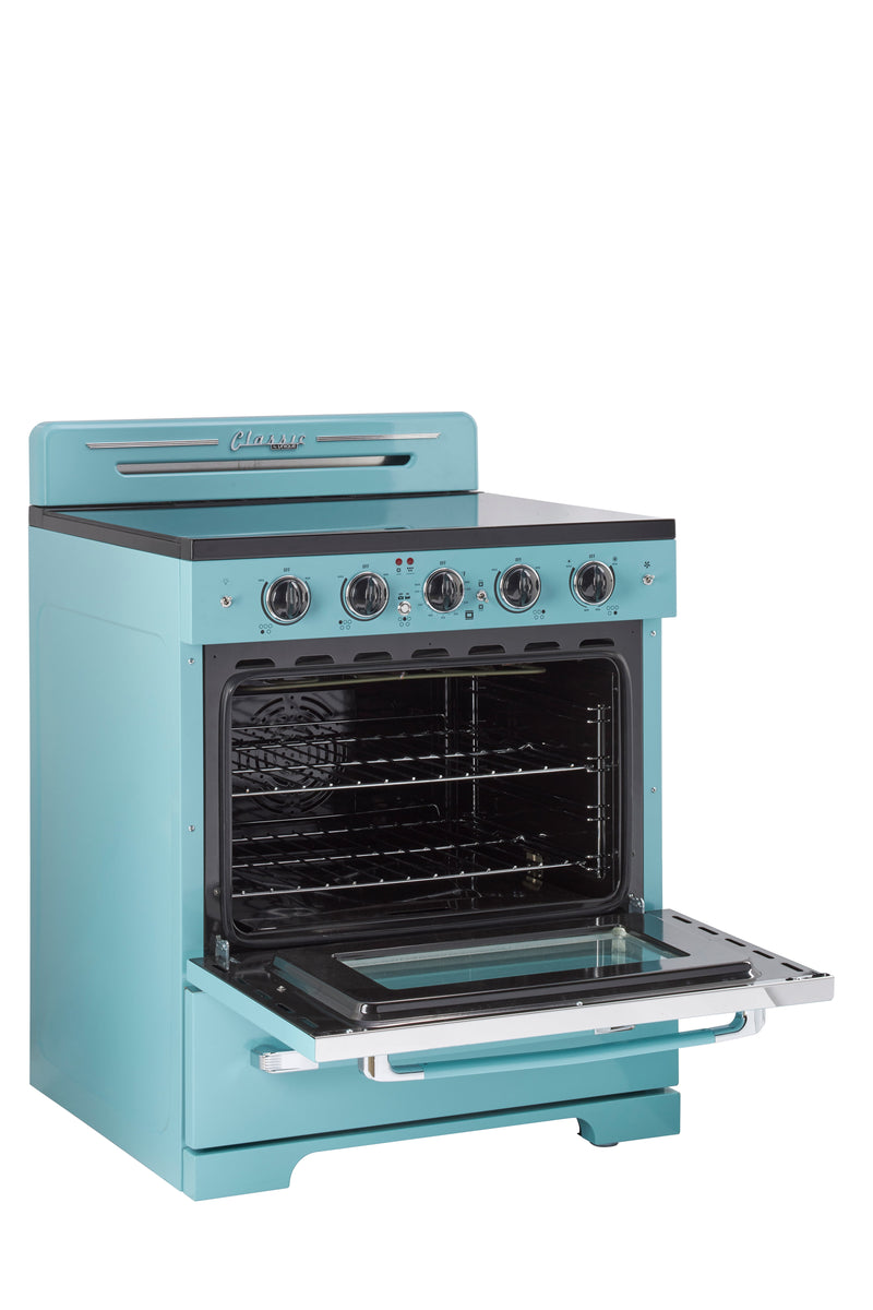 Unleash Your Inner Chef with This Turquoise Retro Range – Cooking Just Got a Whole Lot Cooler!