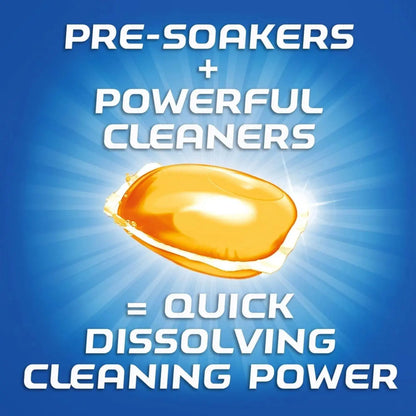 Finish Gelpacs 54ct, Fast Action, Deep Clean, Orange Scent, Dishwasher Detergent Tablets