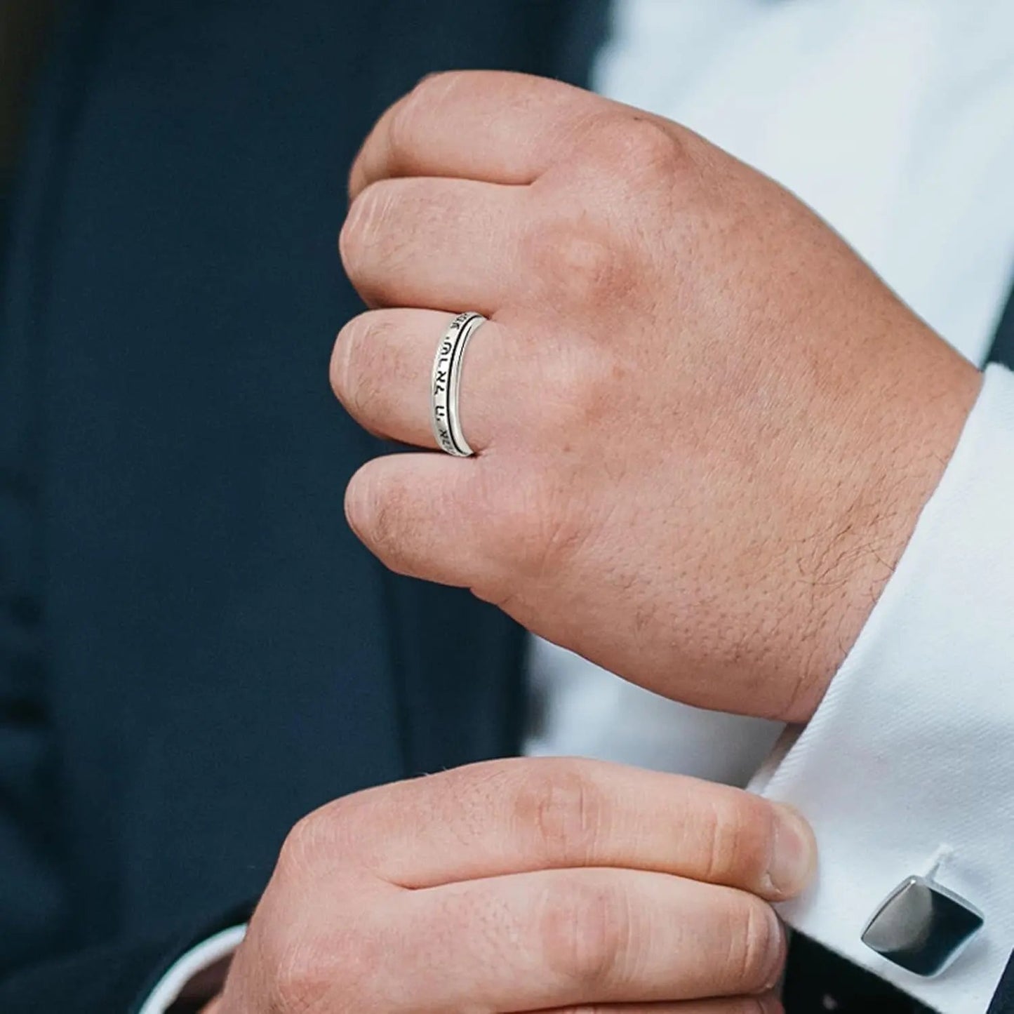 Shine Bright with Our 925 Sterling Silver Shema Spinner Ring - Perfect Jewish Gift for Her or Him! ✨💍 #Kabbalah #JewishJewelry