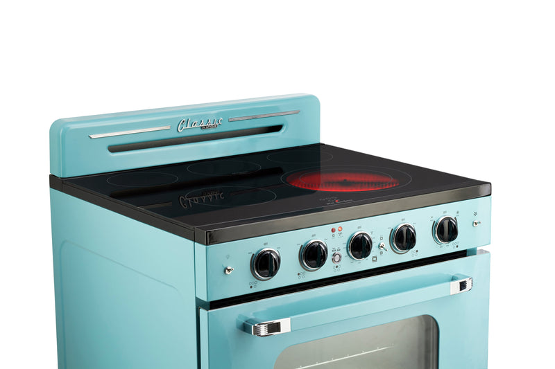 Unleash Your Inner Chef with This Turquoise Retro Range – Cooking Just Got a Whole Lot Cooler!