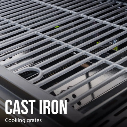 3 Burner Propane Gas Grill in Red