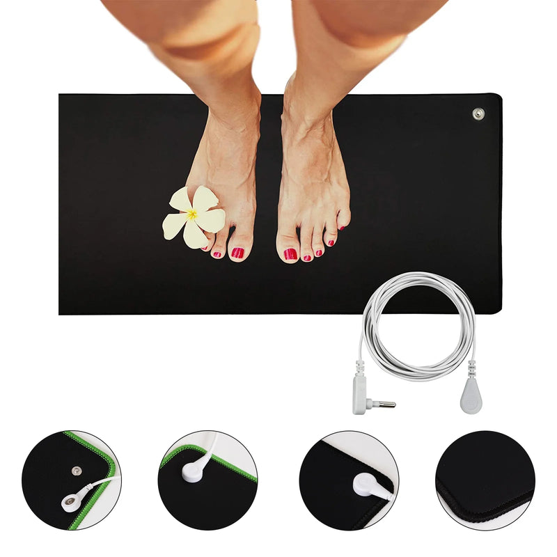 Grounding Earthing Mat,39.3X11.8 Inch/11.8X9.8 Inch, Universal Use for Desk, Foot, Bed Mat by ,Improves Sleep,Reduces Inflammation,Pain,Anxiety