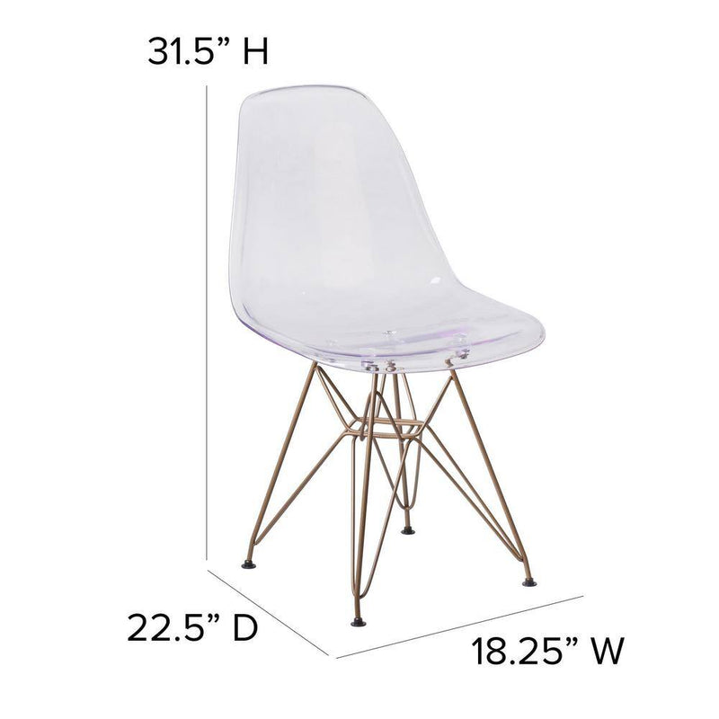 Clear Accent Chair