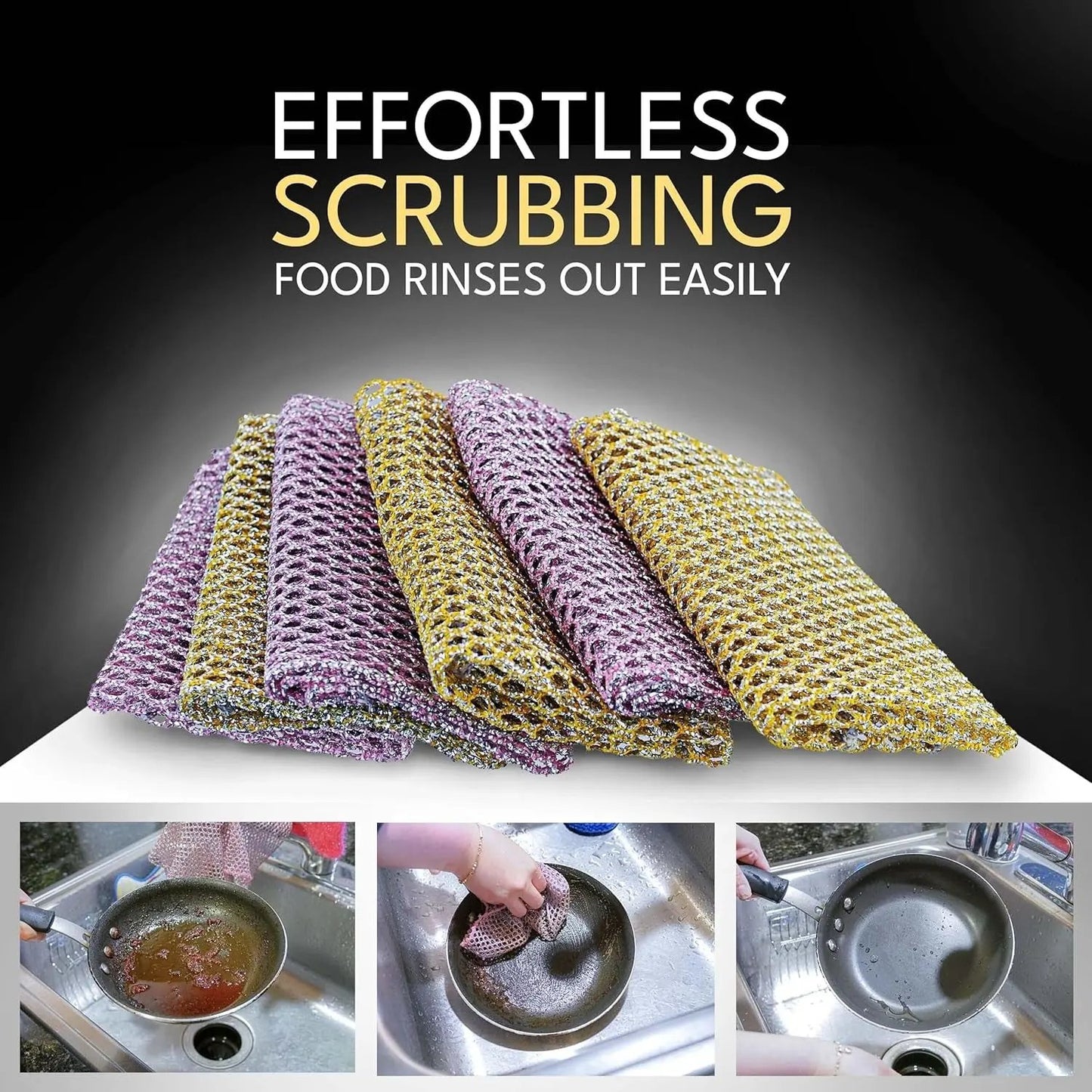 Transform Your Cleaning Game! 🧽✨ Heavy Duty Non-Scratch Dish Scrubbers - Odorless & Long Lasting! Perfect for Kitchen, Floors, & Bathrooms! Made in Korea (24 Pcs) #CleaningEssentials #EcoFriendly