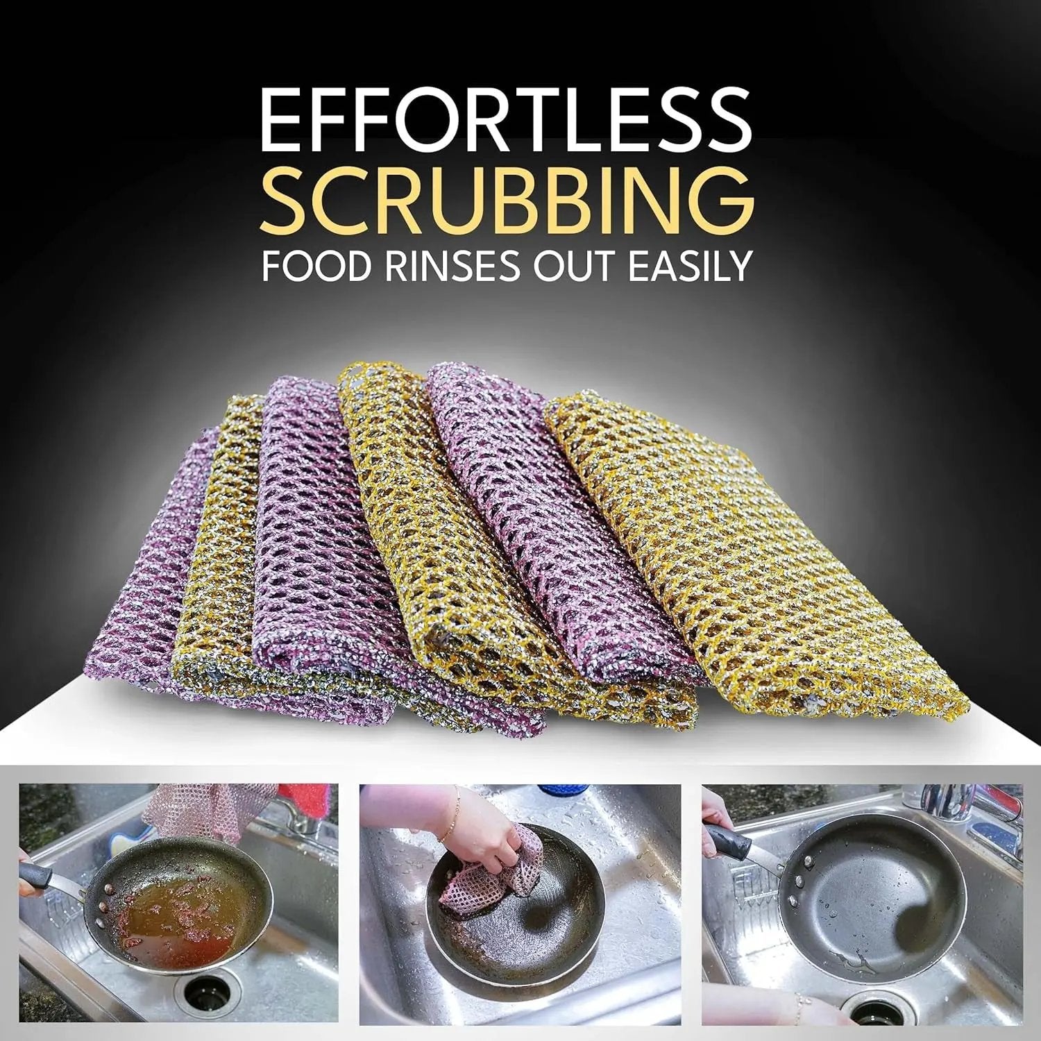 Transform Your Cleaning Game! 🧽✨ Heavy Duty Non-Scratch Dish Scrubbers - Odorless & Long Lasting! Perfect for Kitchen, Floors, & Bathrooms! Made in Korea (24 Pcs) #CleaningEssentials #EcoFriendly