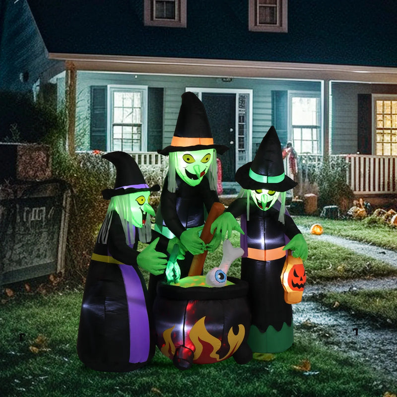 Spookify Your Yard with Our 6' Inflatable Witches for Halloween Fun! 🎃✨👻