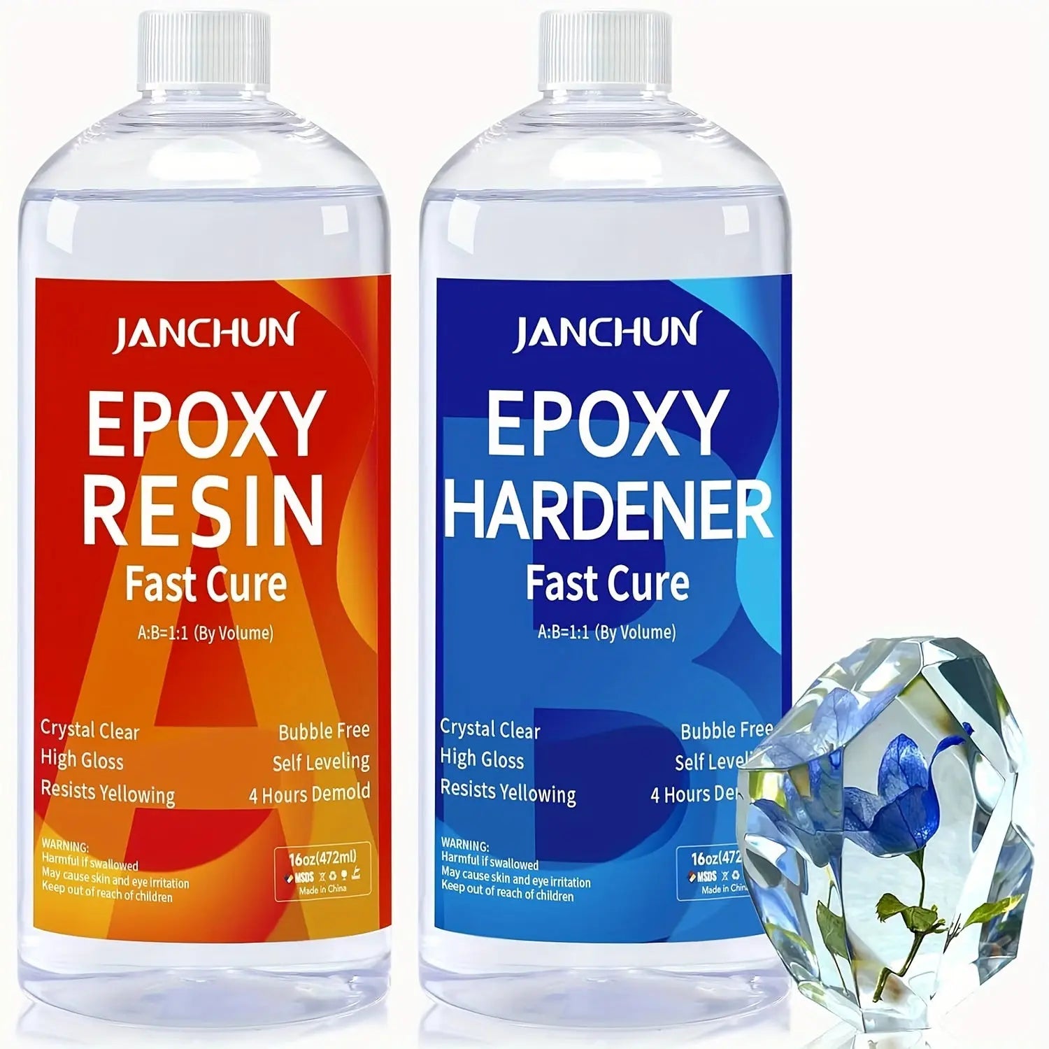 JANCHUN 32oz Premium Clear Epoxy Resin O3D