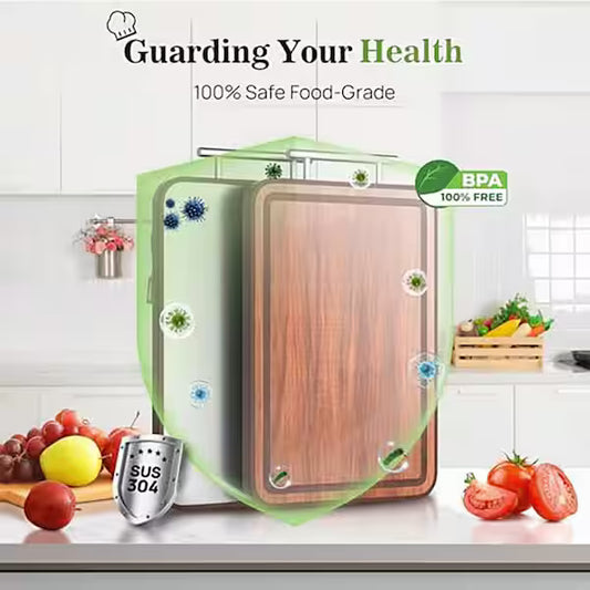 Ebony and Steel Doublesided Chopping Board