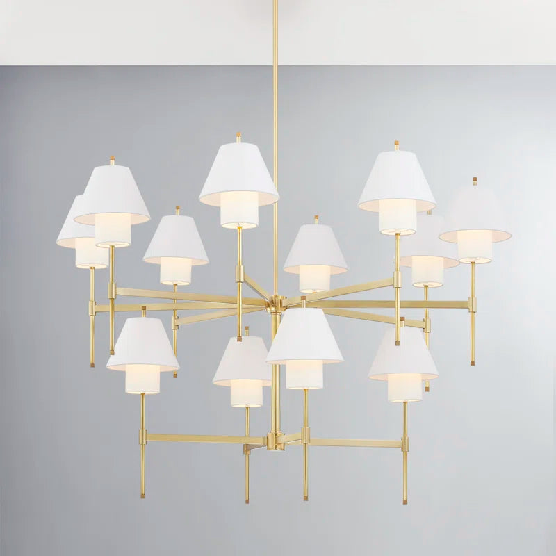 Glenmoore 12-Light Chandelier by Pembrooke & Ives - Elevate Your Space with Elegance