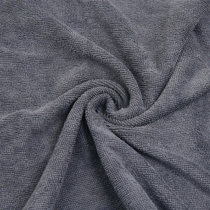 5Pcs 65 X 33Cm 250GSM Microfiber Towel Clean Cloths for Car Washing Gray