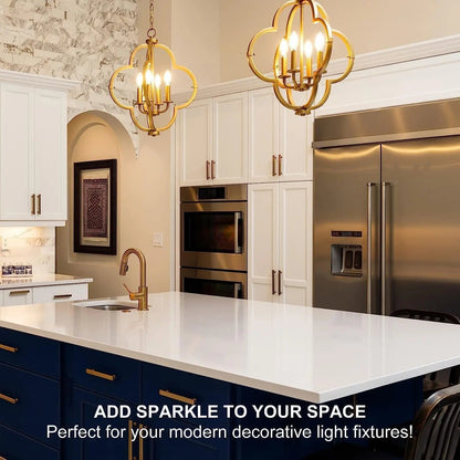 Alexa Light Bulb, E12 Smart Bulbs, Edison Bulbs Bluetooth Mesh, 40 Watt Candelabra Light Bulbs 2700K B11, Smart Bulbs That Work with Alexa, Dimmable & Group Control, No Hub Request, 4 Pack