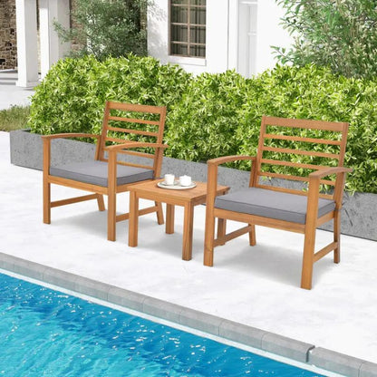 3-Piece Outdoor Lounge Set with Cushions So Soft, You’ll Forget You’re Not on a Cloud!