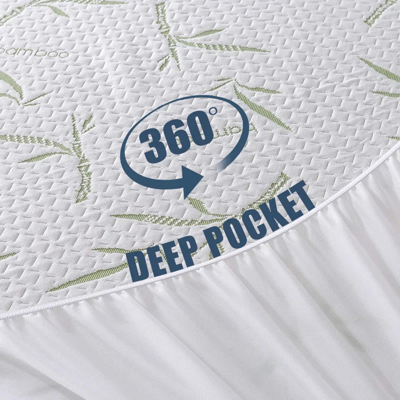 Keep your mattress safe and sound with our hypoallergenic, waterproof fitted protector! 🛏️💧 #SleepBetter #MattressProtection