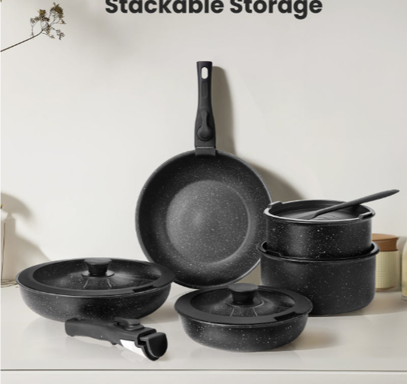 Ultimate 12-Piece Non-Stick Cookware Set for Effortless Cooking