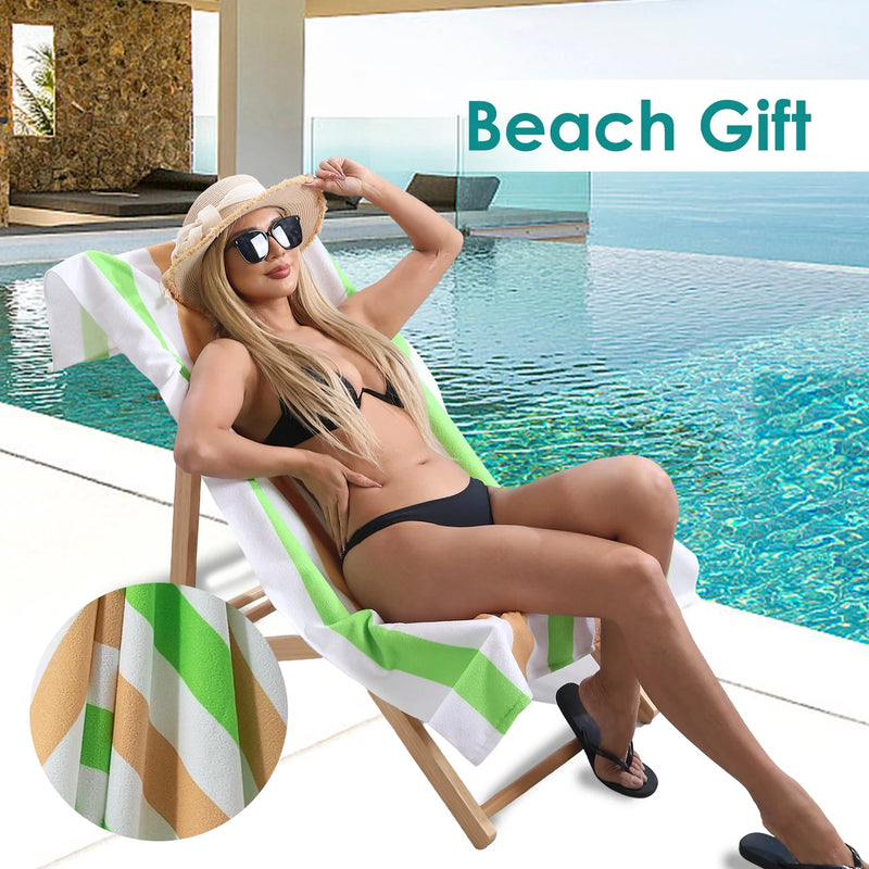 "4 Pack of Gigantic Sunbathing Blankets: Perfect for Adult-sized Sandwiches (Green Coffee Edition)"