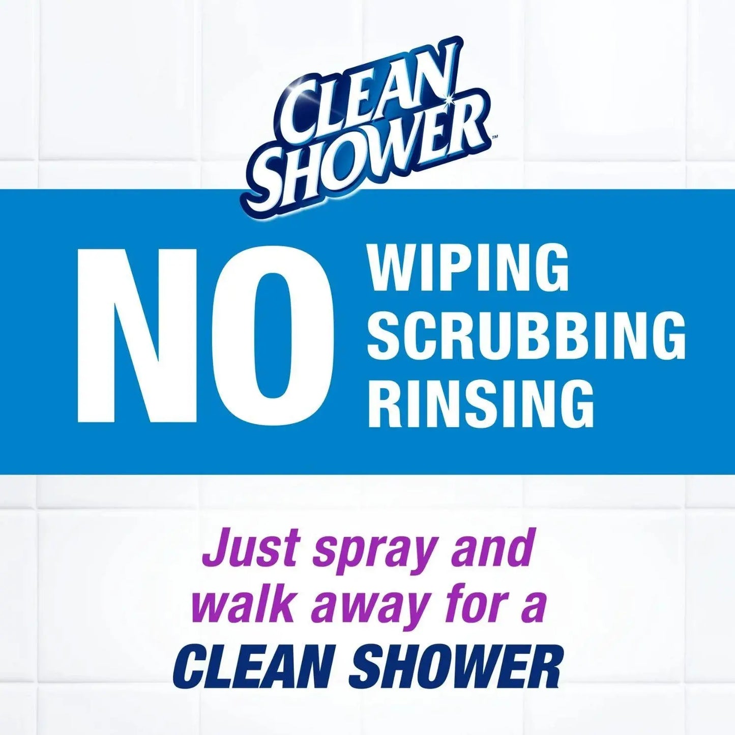 Clean Shower Daily Shower Cleaner Refill, Fresh Clean Scent 60 Fl Oz