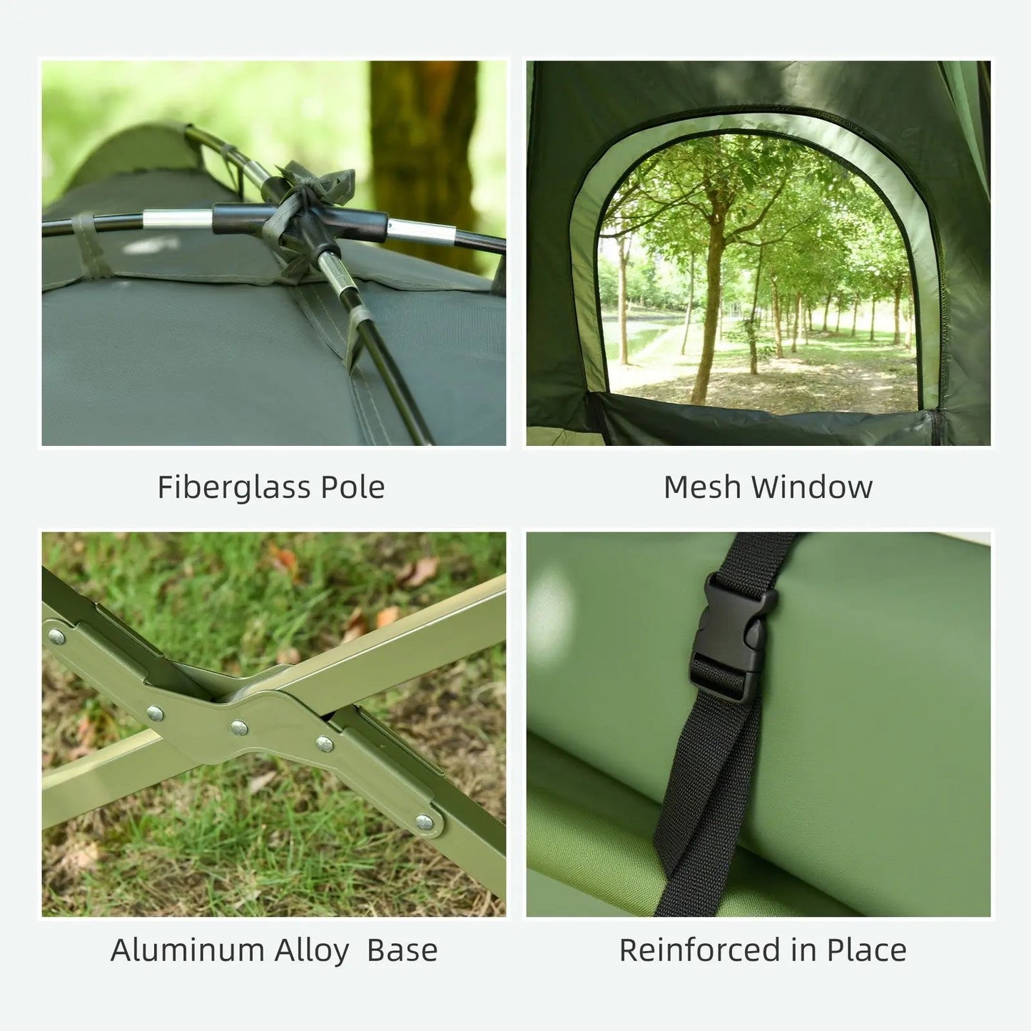 Elevate Your Camping Experience with Our Solo Folding Tent & Comfortable Air Mattress! 🏕️✨