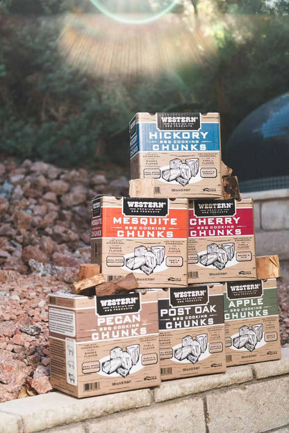 Premium BBQ Apple BBQ Cooking Chunks, 500 Cubic Inch