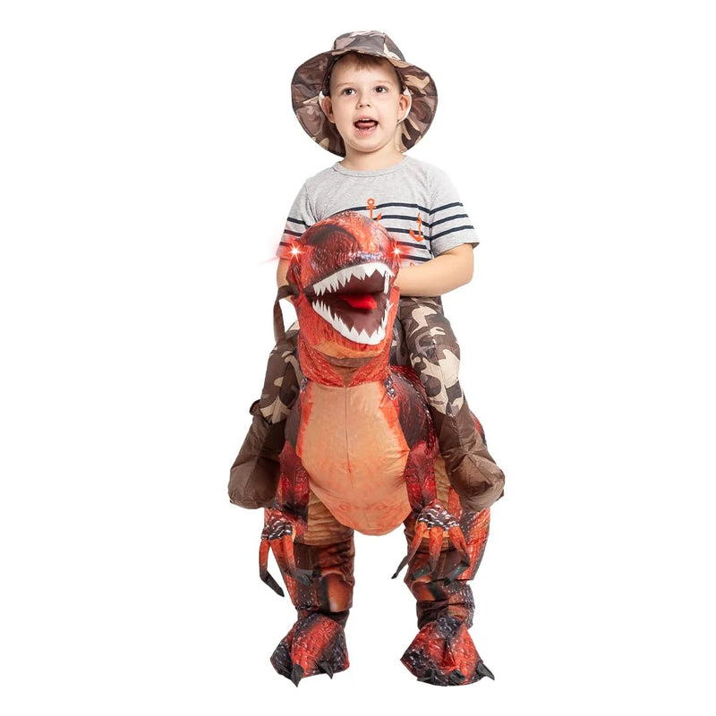 Get Ready to ROAR! 🦖 48" Inflatable Dinosaur Costume for Kids - Perfect for Halloween Fun & Epic Cosplay! 🎉