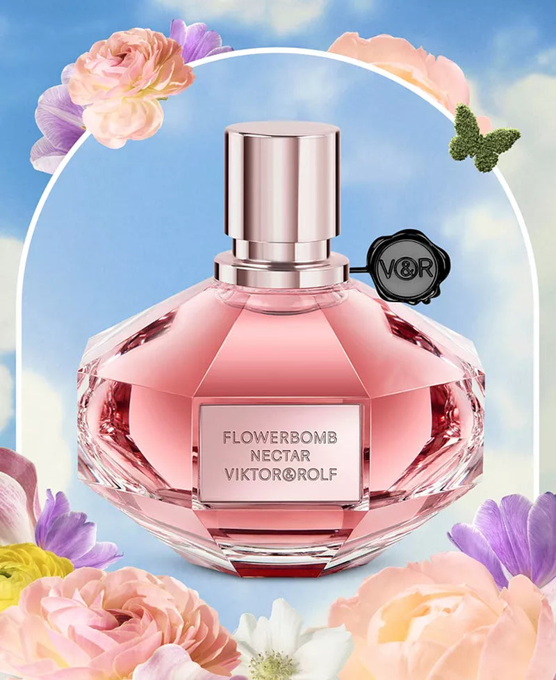 Unleash Your Inner Floral Goddess with Flowerbomb Nectar Eau De Parfum - 3.4 Oz of Pure Bliss! 🌸✨