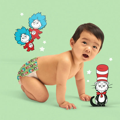 Ultimate Dr. Seuss Size 3 Diapers Club Box - 66 Count of Supreme Comfort & Protection for Your Baby! 🌈👶💚