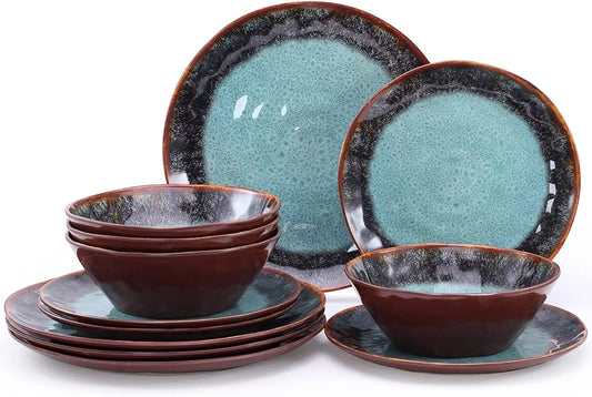 Upgrade your outdoor dining with our 12-Piece Unbreakable Melamine Dinnerware Set for 4! Perfect for camping, lightweight and BPA-free, plus dishwasher safe! 🌟💙🍽️ #CampingEssentials #OutdoorDining