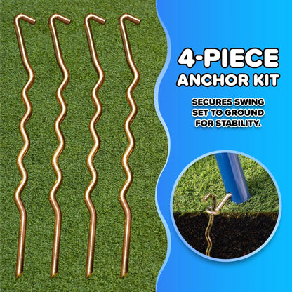 Swinging into Fun: The Ultimate Metal Playground for Tiny Tarzans with a Lifetime Slide Warranty and Bonus Anchors to Keep the Wild Ones Grounded!