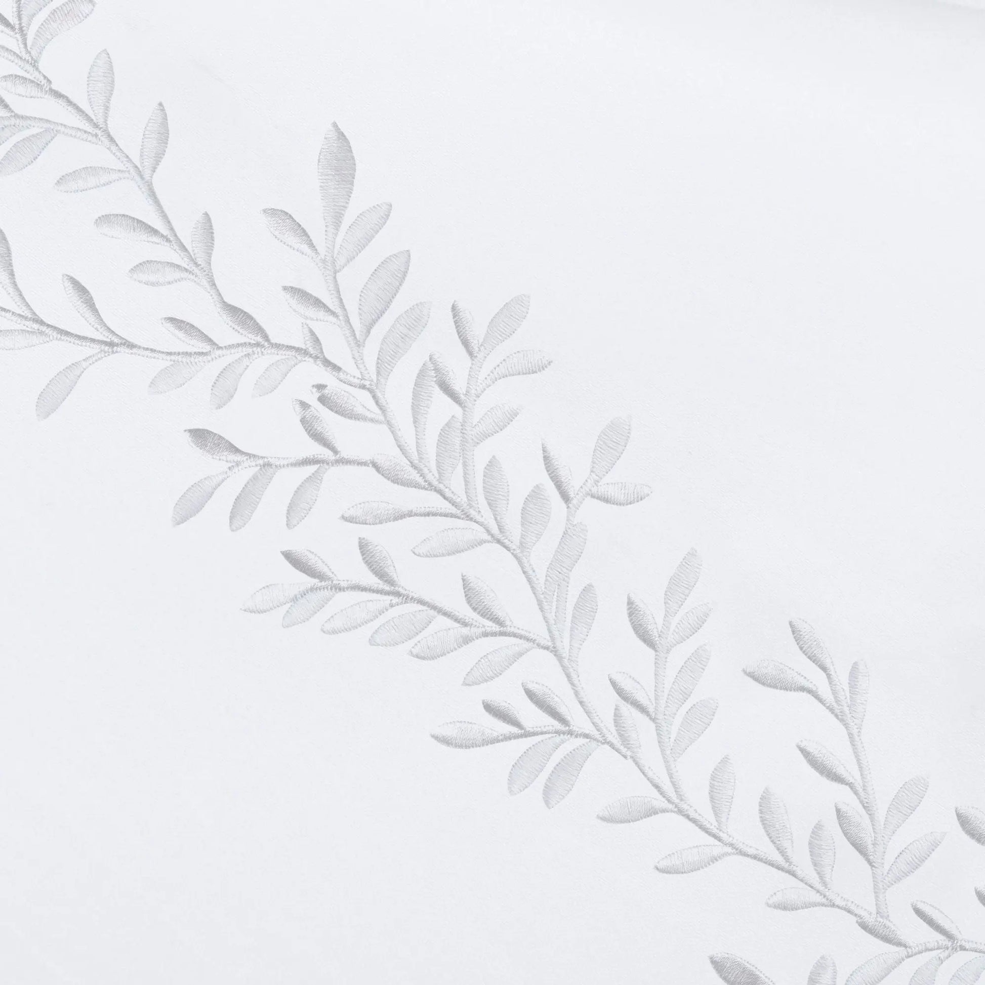600 Thread Count Floral Vine Embroidered Euro Sham Pairs Mélange Home
