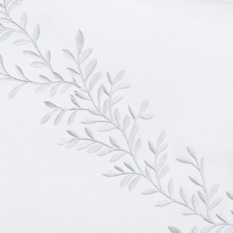600 Thread Count Floral Vine Embroidered Euro Sham Pairs Mélange Home