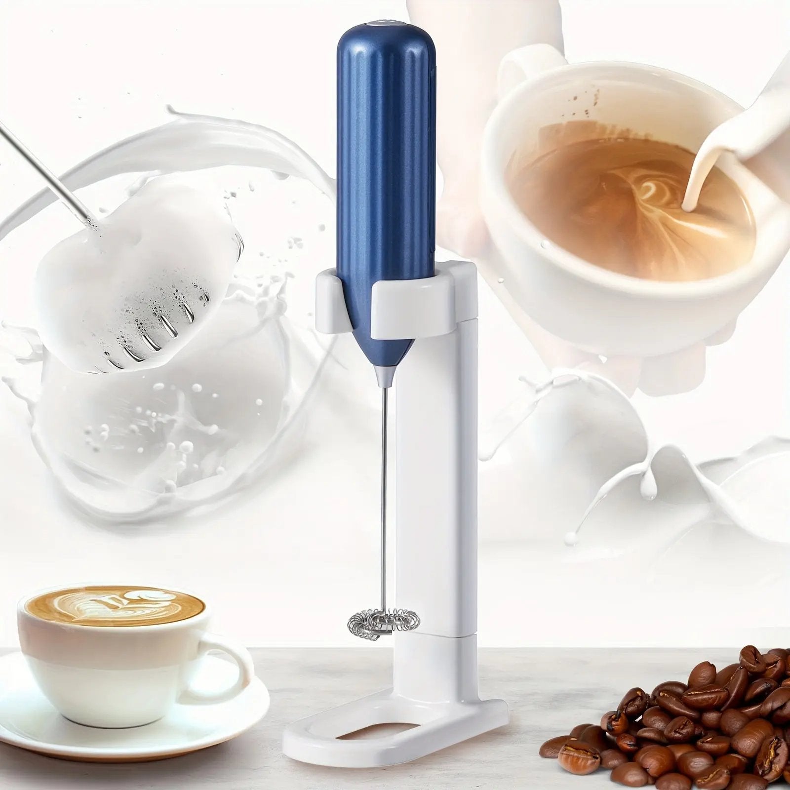 Handheld electric milk frother delivering a robust 10,000 RPM performance O3D