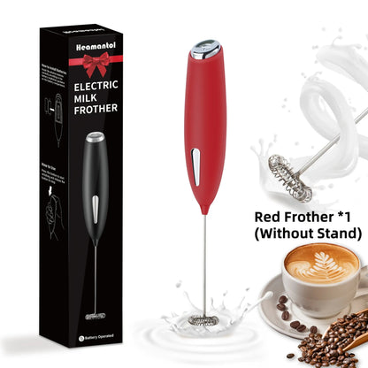 Handheld electric milk frother delivering a robust 10,000 RPM performance O3D