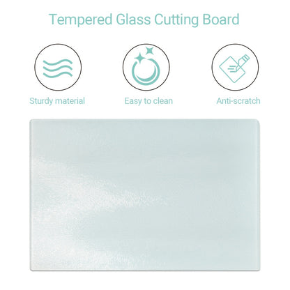 11*15 Inches Tempered Glass Cutting Board