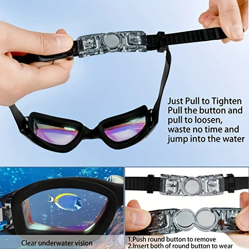 Adult Goggles Large Frame Anti-Fog Water Photogenic