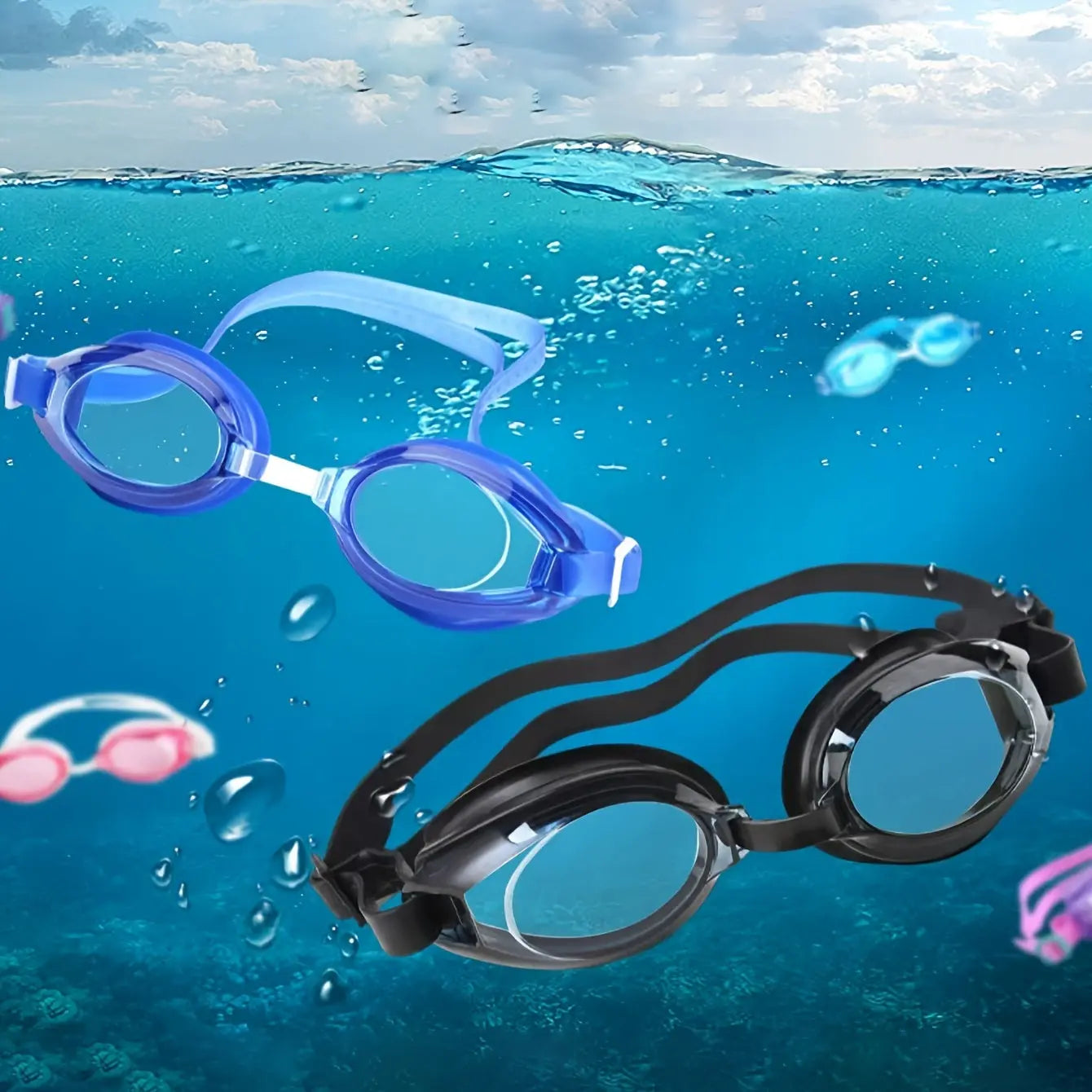 Swimming Goggles That Are Anti-Fog And Waterproof,
