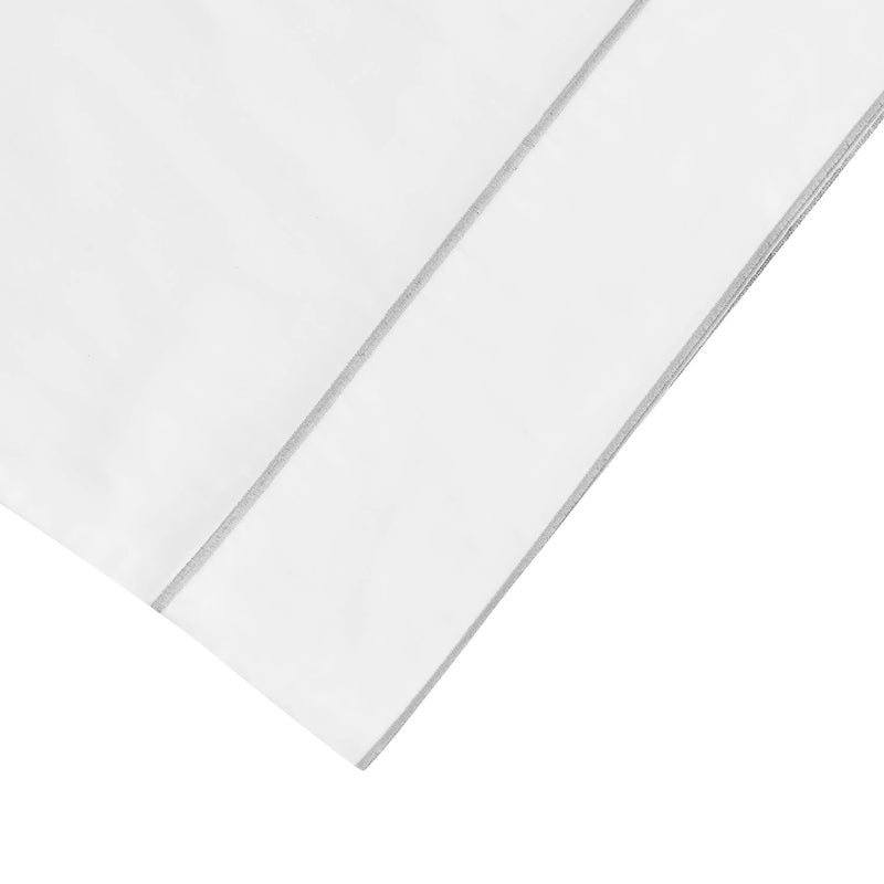600 Thread Count Framed Sateen Embroidered Cotton Pillowcase Pair Mélange Home