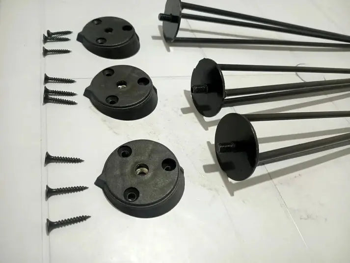 Hairpin Legs set with Screws, Rubbers, Easy installation - Our3Designs